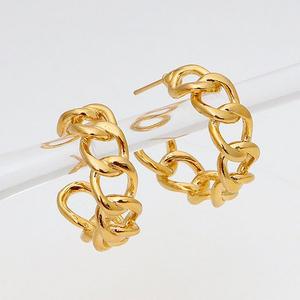 [메리그린]14KGF 골드필드핀 볼딩체인 링 귀걸이