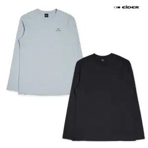 남성 POP 봄가을 간절기 기능성면 잠재권축 소재 긴팔 라운드 티셔츠 DMU22281