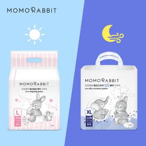 [모모래빗] 낮밤 데일리 COOL세트(에코씽씽 여아 6팩+드라이2팩)