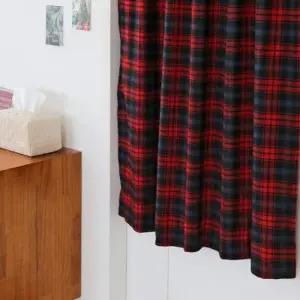 [텐바이텐]클래식 타탄체크 레드 커튼 2size