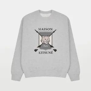 메종키츠네 컬리지 폭스 프린트 남녀공용 맨투맨 LM00309KM0307 LGRM