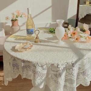탄탄한 짜임 감성 캠핑 피크닉 레이스 테이블보 협탁보 인테리어 촬영 주방 식탁 소품 깔개 (3size)