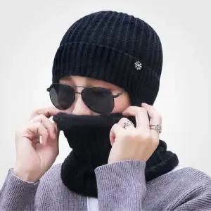 니트  비니 (니트비니+넥워머) 귀달이 겨울 모자 라이더 스키