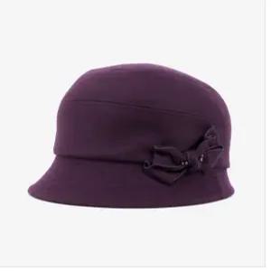 여성 인터록 리본 장식 승마모 DK27WBI003