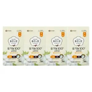 좋은느낌 유기농순면 라이너 롱 36개 x 4개