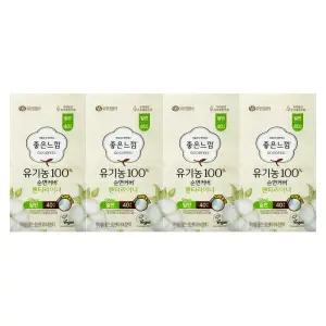 좋은느낌 유기농순면 라이너 일반 40개 x 4개
