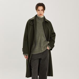 [애드호크] 23 FW 남여공용 세미 오버핏 발마칸 코트 (KHAKI)
