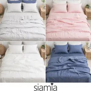siamia 미체 풍기인견100 호텔식 여름 침구풀세트 퀸 킹