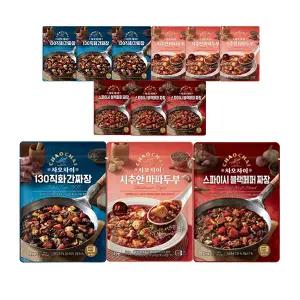 차오차이 시추안마파두부 180g, 4개+스파이시 블랙 페퍼짜장 180g, 4개+130 직화간짜장 180g, 4개