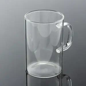 [텐바이텐][로하티] 투명 글라스 유리컵 손잡이컵 주스 음료잔 주스컵