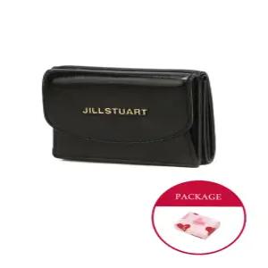 질스튜어트 뉴욕 액세서리 [코코][지폐수납가능] 블랙 로고 포인트 장식 소가죽 3단 반지갑 JAWA4F540BK