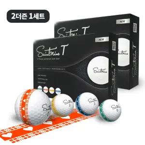 넥센 세인트나인 T 3피스 골프공 300도 퍼팅라인 2더즌 24구
