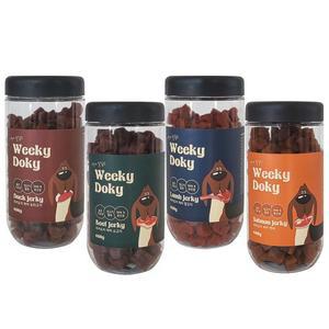위키도키 노즈워크 강아지 져키 400g 4종 (양고기/소고기/오리/연어)
