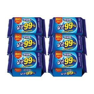 무궁화 빅살균 99퍼센트 세탁비누 450g x 6개 빨래비누