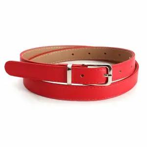 [하프클럽/샵앤]사각은장버클 여성 허리띠 청바지 정장바지 벨트 TU-WBT-0614-레드