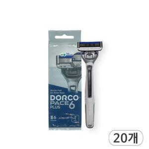 도루코 페이스6플러스 6중날 휴대용면도기 x 20개