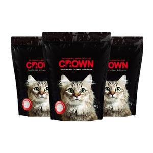 크라운 오리지널 벤토나이트 고양이 모래 6.3KG 3개