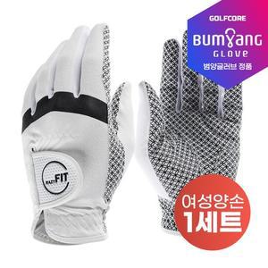 [25년신상]크레이지 핏 CRAZY FIT 올실리콘바닥 POWER GRIP X5배 여성용 파크 골프장갑-양손1SET