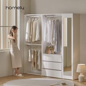 [1월 새해맞이 5% 핫한특별가] 홈리 심플리 화이트 드레스룸 2000 시스템 헹거 옷장 수납 선반