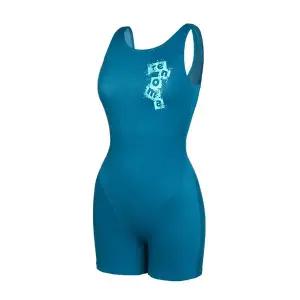 [레노마수영복](하남점)  폴리백 브라캡 무상증정 여성 2부빈티지퍼즐반신수영복 마린블루LF2E861-MB