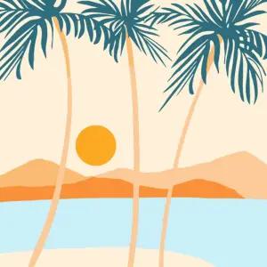 DIY 유화그리기 세트 20x20 오아시스/명화/색칠/유화/그리기/소형/도구/액자/초등/컬러링/취미/생활/행운