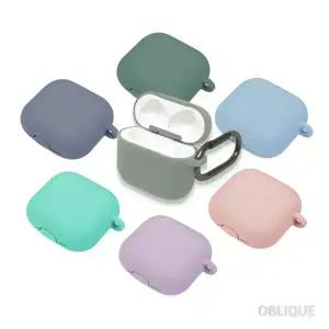 에어팟 4세대 컬러 실리콘 케이스 카라비너