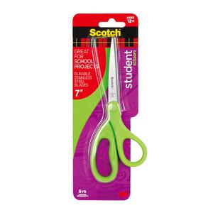 3M 학생용 양손 가위 17.8cm 고급 스테인리스 칼날 다목적 양손 왼손잡이 문구 가위