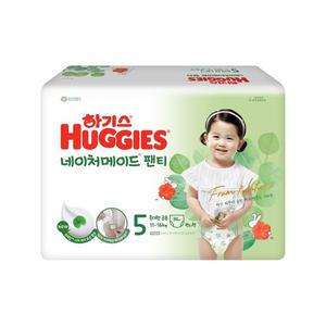 2024 하기스 네이처메이드 팬티 5단계 특대형 공용 34매 1팩