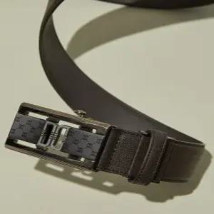 닥스 액세서리 [자동벨트][DD&DD] 다크 브라운 DD장식 무광버클 소가죽 자동벨트 DBBE5E763W3