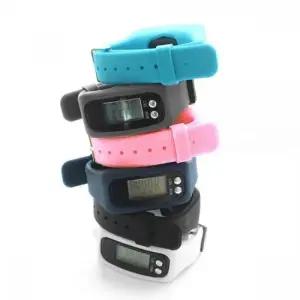 LED 패션 만보기 손목시계 스포츠 실리콘 팔찌 컬러 LED시계 손