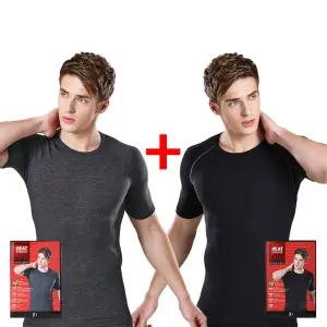 제임스딘 히트엔진 모달 발열 반팔 내복 상의 1P+1P KFJ1726