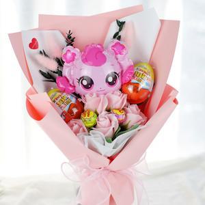 티니핑 킨더조이 사탕 비누 꽃다발 졸업식 재롱잔치 학예회 발표회 재롱잔치 졸업 하츄핑