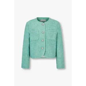 [VOV](김해점)  아웃 포켓 트위드 크롭 자켓 7155110001