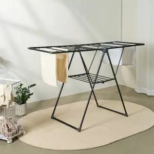 New 튼튼한 블랙 빨래건조대 (ETM554)