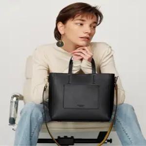 헤지스 액세서리 [선물추천][CELIA] 블랙 심플 포켓 포인트 토트 겸 숄더백 M HIBA5E972BK