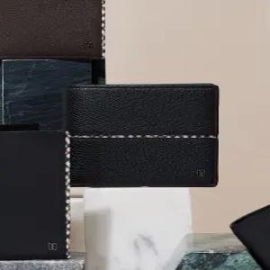 닥스 액세서리 [반지갑][ALEXANDER CLASSIC][알렉산더 클래식] 블랙 유럽 수입가죽 체크 라인 포인트 DBW