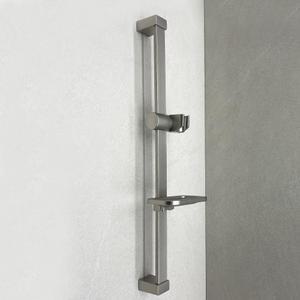 국산 한샘 무광 사틴 샤워기 거치대 원형 사각 슬라이드바