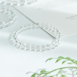 백수정 크리스탈 심플 원석팔찌 6미리 파워스톤 천연석