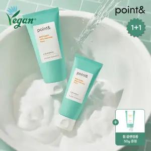 [포인트앤] point 비건 약알칼리성 딥클린 휩 클렌징 폼 200g X 2개