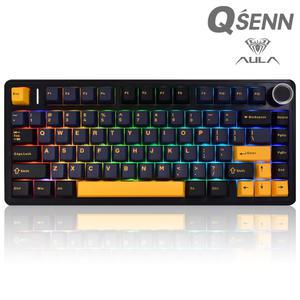 AULA F75 독거미 키보드 블랙 회목축 V3 (한글)