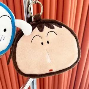 짱구 얼굴 파우치 맹구 2P 미니 동전지갑 키링 백참 (WFGOVYY)