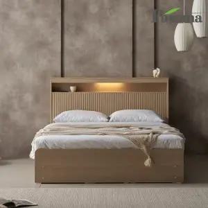 루시아 LED 템바보드 서랍형 슈퍼싱글 수납 침대 SS