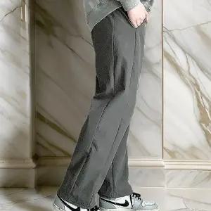 남자 고무줄 와이드루즈핏 기모 바지 팬츠