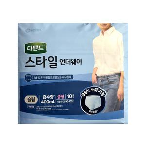 디펜드 스타일 언더웨어 남성 슬림 중형 10매 x 6팩(총60개)