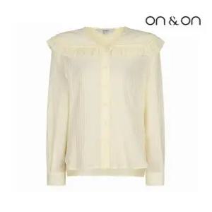 [온앤온][온앤온] 플리츠 세일러카라 블라우스(JW2AB714)