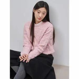 [빈폴레이디스] 알파카 혼방 헤어리 풀오버  핑크 (BF4951C02X)