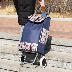 시장마트 쇼핑 저소음 큰바퀴 살림템 지인이 핸드카트 (WFH0L3O)