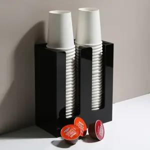 탕비실 오피스 카페 종이컵 정리보관 2열 디스펜서 사무실 트윈 정돈 커피