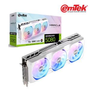 이엠텍 지포스 RTX 5080 MIRACLE WHITE D7 16GB (정품) 그래픽카드 VGA