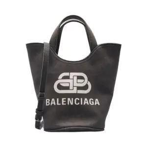 [중고명품] 블랙 웨이브 버킷 XS 토트백